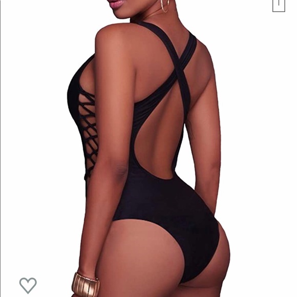 Women’s Black Bathing Suit - Picture 2 of 5